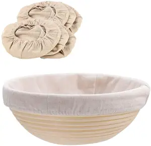 Couvercle de bol réutilisable, panier en coton rond, pour couper le pain, vaisselle, vente en gros,