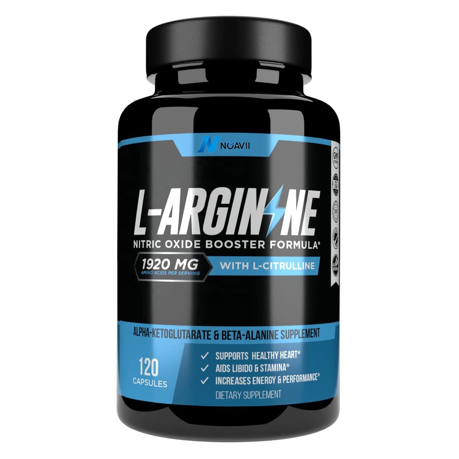 L Arginine pilules 1920 MG AAKG oxyde nitrique précurseur l-citrulline HCL bêta-alanine acides aminés essentiels pour les muscles énergétiques