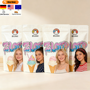 Custom-Printed Digital <b>Laminated</b> Zipper Top Stand-Up <b>Pouches</b> 3.5g 7g 14g 28g Candy Gummy Calbee Snack <b>Pouches</b>; Odor-Proof Bags - Product Image 1