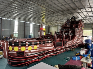 Bán thương mại PVC tàu cướp biển lớn ngoài trời <span class=keywords><strong>Inflatable</strong></span> hồ bơi <span class=keywords><strong>Slide</strong></span> cho người lớn hoặc trẻ em sử dụng - Product Image 2