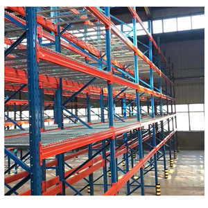 מערכת מדפים מתכווננת ממתכת, עמידה במיוחד, לאחסון במחסן, מדפי משטחים כפולים לעומק כפול - Product Image 3