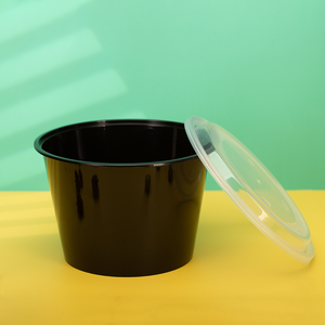 Kostenlose BPA-freie runde Kunststoff-Deli-Behälter, Kunststoff-Deli-Behälter, Einweg-Lebensmittelschale - Product Image 5