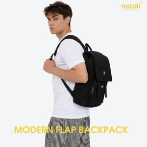Sac à dos de marque NATOLI quantité minimale de commande bas tendance business unisexe imperméable en polyester pour ordinateur portable poche intérieure à fermeture éclair fermeture éclair pour - Product Image 2