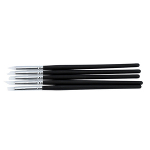 Pinceau à ongles portable en silicone à petite tête, stylo de gravure creuse pour gel à ongles, design 3D - Product Image 3