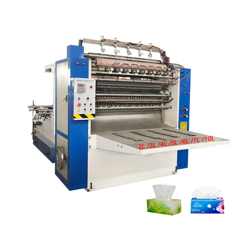 6 Lijnen Tissues Papier Machine Automatische Productielijn Met Tissue Snijmachine