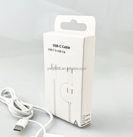 Kabel pengisi daya 2 in 1 Cepat asli kualitas tinggi untuk iphone ke kabel pengisi daya putih tipe-c 1m 3ft