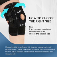 Genouillère de compression avec stabilisateurs latéraux pour la course, le sport et la récupération articulaire - Vente en gros