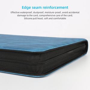 <span class=keywords><strong>Album</strong></span> Fotografico Torson in Ecopelle per 216 Carte, Raccoglitore a 9 Tasche con Caricamento dall'Alto e Logo OEM per Yu-Gi-Oh! TCG, Go Pokémon, Cartoline, Effetto Denim - Product Image 4