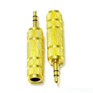 Audio Converter 3.5mm Male To 6.5mm Female Metal Audio <b>Adapter</b> <b>Plug</b> Connector For Audio Equipment - Product Image 1