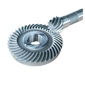 CNC-Bearbeitung Hochwertiges, nicht standard mäßiges Spiral kegel rad aus legiertem Stahl mit großem Durchmesser