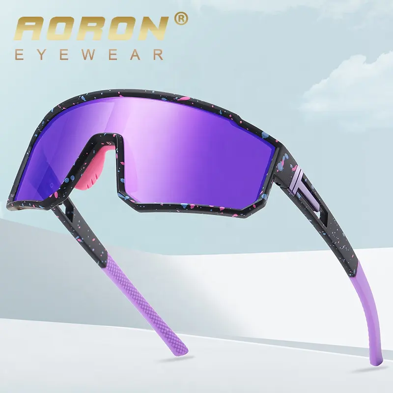 3058 Aoron डिजाइन फैशन खेल समायोजित नाक पैड पीसी फ्रेम अनुकूलन आउटडोर स्की Polarized धूप का चश्मा यूवी सूरज चश्मा