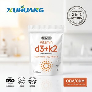 Integratore per la Salute <span class=keywords><strong>di</strong></span> Ossa, Cuore e Sistema Immunitario con Vitamina D3 5000UI e K2 100mcg in Softgel a <span class=keywords><strong>Base</strong></span> <span class=keywords><strong>di</strong></span> Olio MCT, Etichetta Privata OEM - Product Image 2