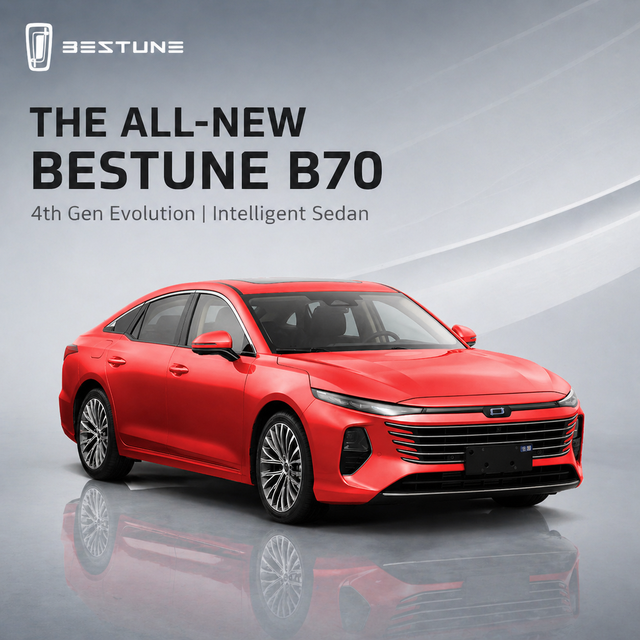 FAW Bestune B70 1.5T Gasoline 5-Seater LHD Professional Grade Automatic Transmission Luxury New Passenger Car
