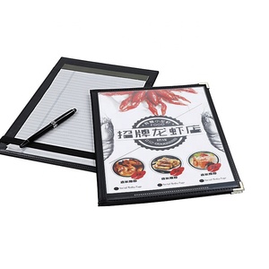 ปกเมนูแบบคู่ 2 หน้า 4 ด้าน วัสดุ PU+PVC โปร่งใส ใช้ได้กับกระดาษขนาด 8.5x11 นิ้ว เหมาะสำหรับร้านกาแฟ ร้านอาหาร เมนูอาหารเย็น ยี่ห้อ Yimi - Product Image 4