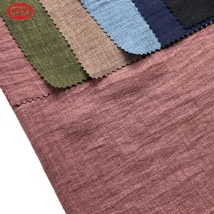 Wholesale Manufacture hot sale 100% Polyester cordoba linen fabric muslin fabric for malaysia market