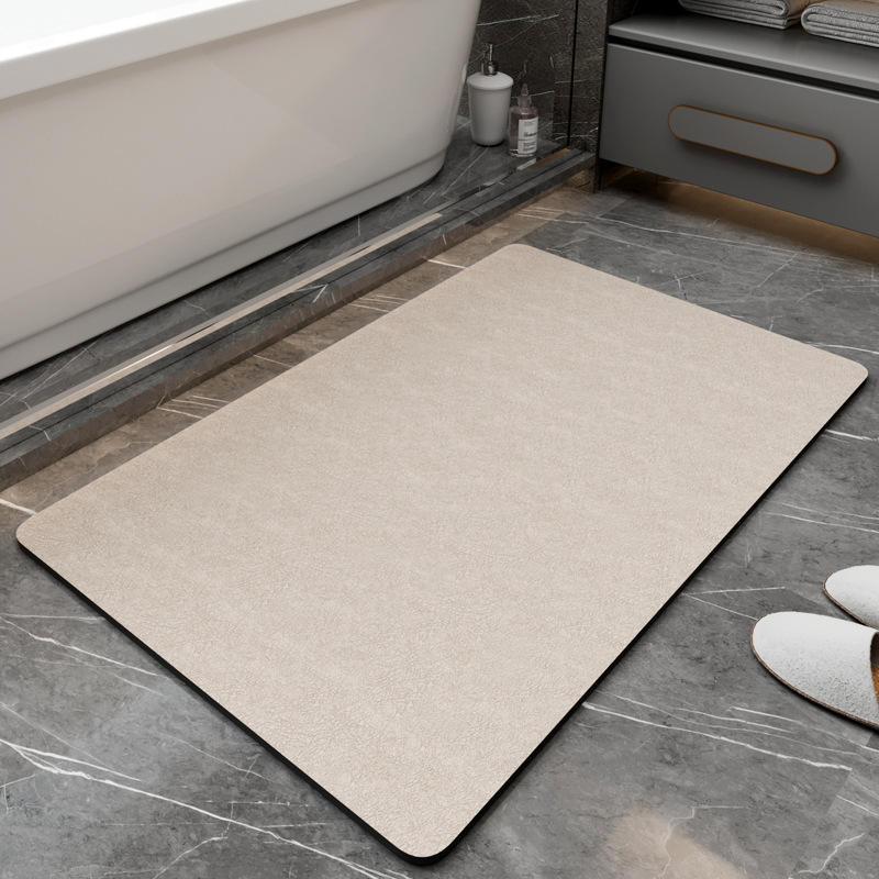 Nouvelle génération de tapis de bain en terre de diatomées - marron naturel