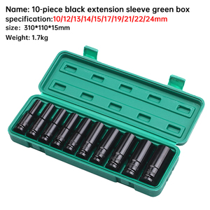 Nhà Máy Bán Hàng Trực Tiếp Spanners Bán Giống Như Hot Bánh 10-Mảnh Màu Đen Mở Rộng Và Dày Crom-Vanadi Thép Khí Nén Tay Áo - Product Image 2