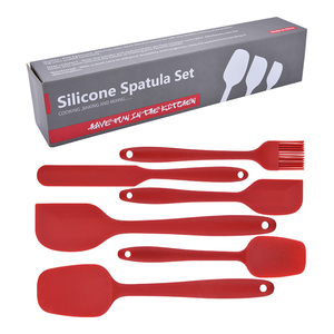 Set di 6 <span class=keywords><strong>Spatole</strong></span> in <span class=keywords><strong>Silicone</strong></span> <span class=keywords><strong>per</strong></span> Alimenti, Senza BPA, Resistenti al Calore, Antiaderenti, Utensili <span class=keywords><strong>per</strong></span> <span class=keywords><strong>Pasticceria</strong></span> e Panificazione - Product Image 5