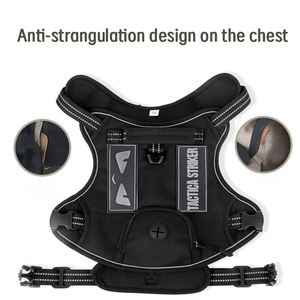 <span class=keywords><strong>Harness</strong></span> Anjing Taktis Nylon Tahan Lama, <span class=keywords><strong>Harness</strong></span> Pelatihan Hewan Peliharaan, <span class=keywords><strong>Harness</strong></span> Anjing Mewah yang Dapat Disesuaikan, Anti Tarik - Product Image 2