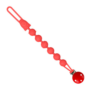 Attache-sucette colorée en silicone avec perles, sans BPA, de qualité alimentaire, à thème crèche, pour poussette et sac à couches - Product Image 6