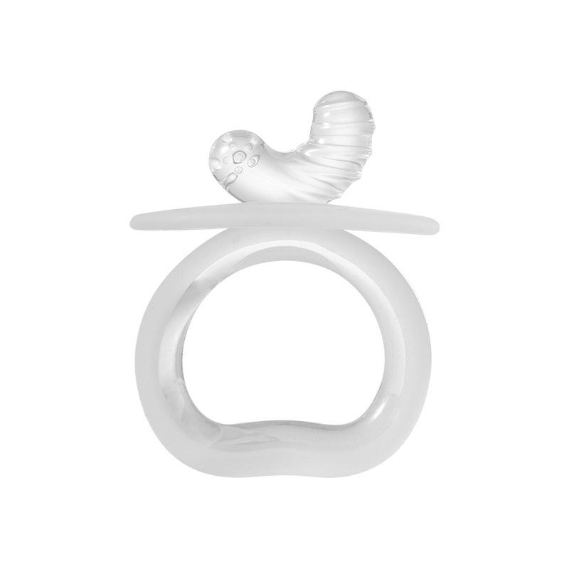 Half-moon-shaped transparent color unbranded packaging