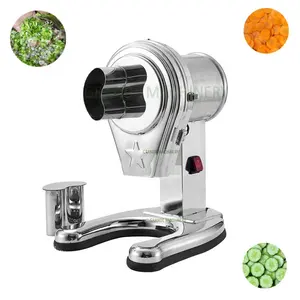 Small Automatic Fruits Slicer Scallion Celery Green Onion Cutting Machine Fully Stainless Steel Vegetable Cutter Slicing Machine