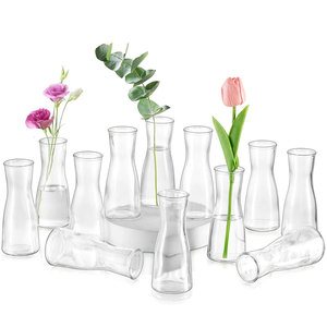 Vases à fleurs modernes <span class=keywords><strong>en</strong></span> verre, centre <span class=keywords><strong>de</strong></span> table <span class=keywords><strong>de</strong></span> mariage, verre transparent, ambre, vert, gris, petit <span class=keywords><strong>vase</strong></span> à fleurs, décoration <span class=keywords><strong>de</strong></span> la maison, mini-vases mignons pour fleurs - Product Image 1
