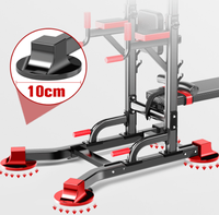 Barre parallèle en acier pour la maison, équipement de fitness complet pour presse à banc, appareil multifonctionnel de traction au sol