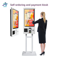 Pos Auto Commande Caisse Machine restaurant écran tactile 24 27 32 Pouces Paiement Bon De Commande Kiosque KFC pos machine
