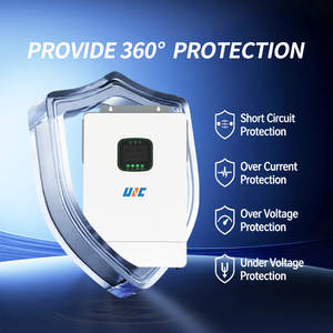 Inverter Ibrido Monofase UNC Versione EU con Doppio MPPT 8kw/10kw/12kw WIFI 220v <span class=keywords><strong>230v</strong></span> On/Off Grid ad Alta Efficienza - Product Image 5