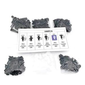 HE26 100Pcs Universal Automotive Nylon <b>Clips</b> Set With Tools For Car Repair - Product Image 2