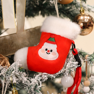 Lindo Oso de Peluche de Dibujos Animados, Colgante de la Serie Navideña, Muñeca para Niña, Joyería Versátil, Bolsa de Malla, Tela Súper Suave, Alivio del Estrés - Product Image 5