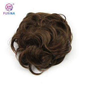 Prix de gros avantageux : <span class=keywords><strong>Chignon</strong></span> Donut avec cordon de serrage, style désordonné, en fibre résistante à la chaleur, accessoire capillaire pour femmes - Product Image 2