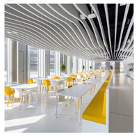 Écran de plafond acoustique décoratif moderne, pare-sons ignifuge, forme de déflecteur acoustique pour la décoration intérieure des hôtels