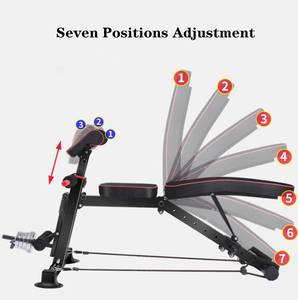 King Sports Adjustable Step Multifunction Home Leverage <strong>Folding</strong> <strong>Exercise</strong> Chest Weight Bench - Product Image 3