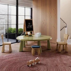 Ensemble table et chaises rondes en contreplaqué au design moderne pour enfants, avec fonction amovible, idéal pour l'école, le supermarché et le salon <span class=keywords><strong>Zdh</strong></span> RH8219 - Product Image 4