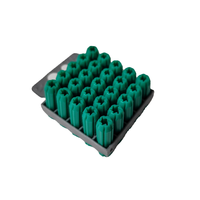 Bouchon mural d'ancre Plastique extensible Vert Bouchon mural d'ancre Bouchon d'expansion Pe Plastique