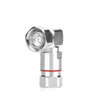 N Typ rechtwinkliger Stecker adapter 1/2 "Flexible Kabel kabel stecker 4,3/10 MINI DIN-Stecker rechtwinkliger HF-Stecker für FTTH-Verwendung