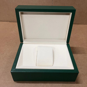 Green Rectangle <b>Watch</b> Box Leatherette Snap Closure Protective Faux Leather Inner <b>Case</b> - Product Image 4