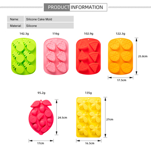 Molde de Silicona Multifuncional con Forma de Fruta para Cocina, Bandeja para Hielo, Molde para Pastel y Chocolate - Product Image 2