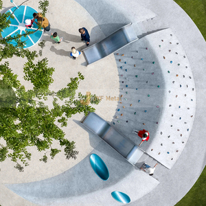 ANW2032 Sculpture décorative Art Déco durable en acier inoxydable pour projets d'art commercial et public - Product Image 2