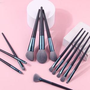 Juego <span class=keywords><strong>de</strong></span> Brochas <span class=keywords><strong>de</strong></span> Maquillaje Portátil <span class=keywords><strong>de</strong></span> 12 Piezas, Ideal para Viajes, con Mango <span class=keywords><strong>de</strong></span> Plástico y Fibra Sintética Suave, Brochas para Polvo Suelto y Rubor, Herramientas Cosméticas - Product Image 1