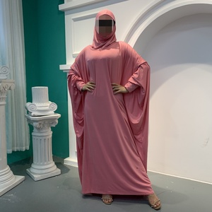 On Sale Bat Sleeve Hoodie <b>Long</b> Robe Abaya <b>for</b> Muslim Women Ramadan 6198# - Product Image 6
