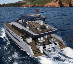 Luxe 55ft Commerciële Catamaran Glasvezel Zeejacht Ingebouwde Scheepsmotor Voor Sporttoerisme Passagiers Sightseeing Varen - Product Image 1