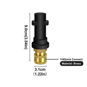 Buse de nettoyeur haute pression Stim 6 en 1, pulvérisation réglable en forme de ventilateur, connexion rapide pour le nettoyage et le dégraissage des voitures - Product Image 3