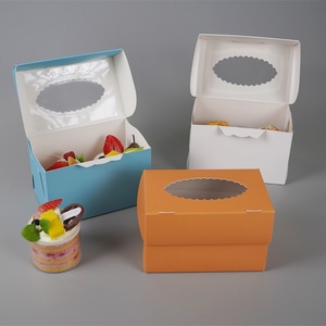 Sunshine Small MOQ Transparent Luxury Birthday Cake <b>Box</b> Window Packaging Cake <b>Box</b> - Product Image 4
