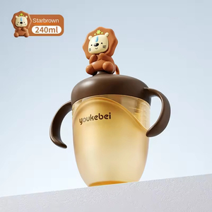 Gobelet d'apprentissage <span class=keywords><strong>anti</strong></span>-<span class=keywords><strong>colique</strong></span> en silicone sans BPA, OEM ODM, <span class=keywords><strong>bio</strong></span>, avec poignée, biberon pour bébé, eau, <span class=keywords><strong>lait</strong></span> - Product Image 4