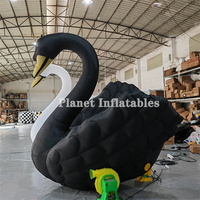 Modèle animal gonflable d'événement portatif de partie allumant le cygne gonflable d'oie de cygne pour la décoration