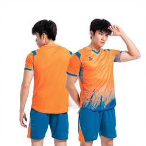 Camisetas de Fútbol Negras y Naranjas Retro al por Mayor, Personalizadas, de Ecuador, Sudáfrica, Fabricadas en Vietnam, 100% Poliéster - Product Image 1