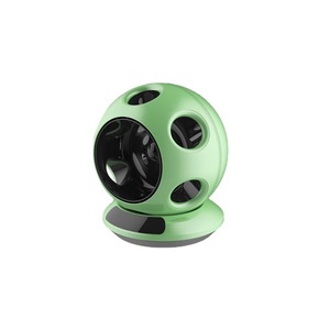 Ventilateur de table sans pales de style football avec télécommande, 220V DC, vent naturel, tête oscillante, minuterie jusqu'à 8 heures - Product Image 4